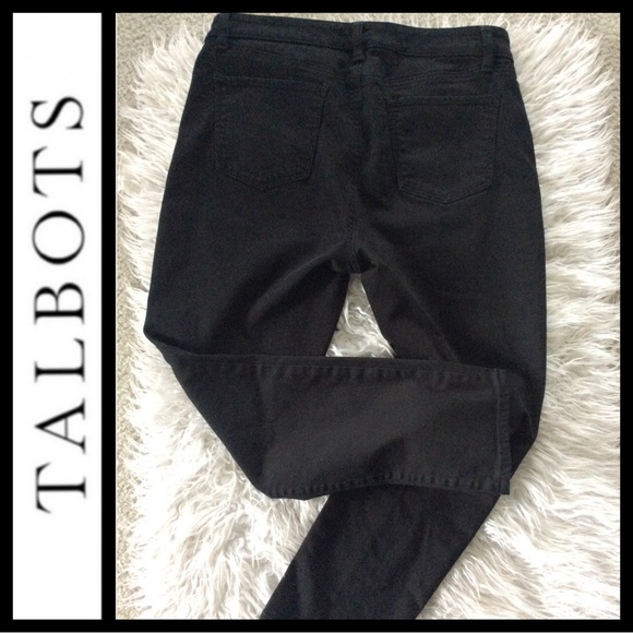 NWOT Talbots Flawless Slim Ankle Black Jeans - Picture 4 of 7